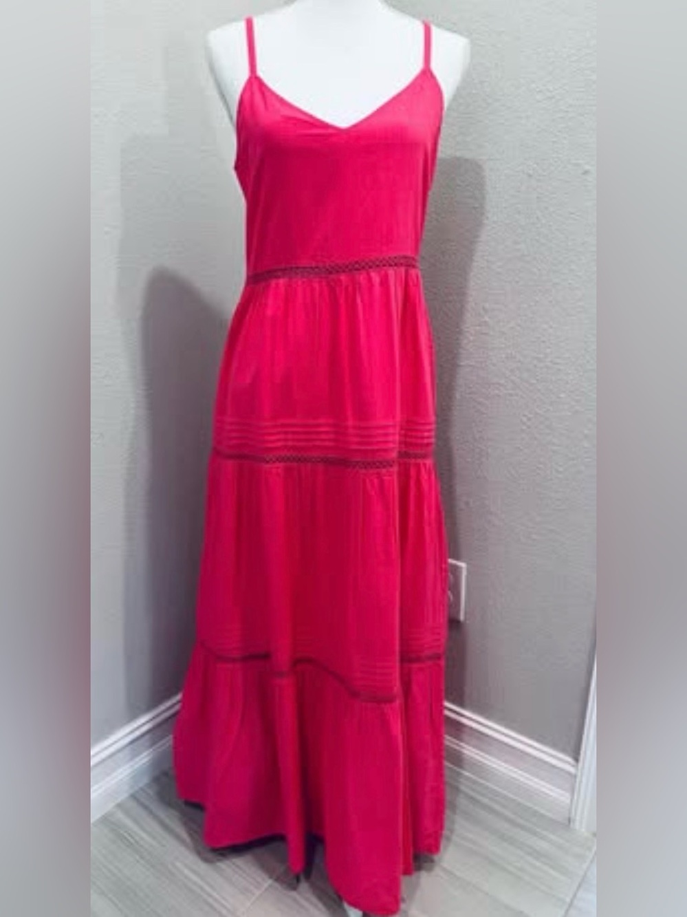 Like New Women’s Size Small H&M Pink Maxi Dress - 100% Cotton